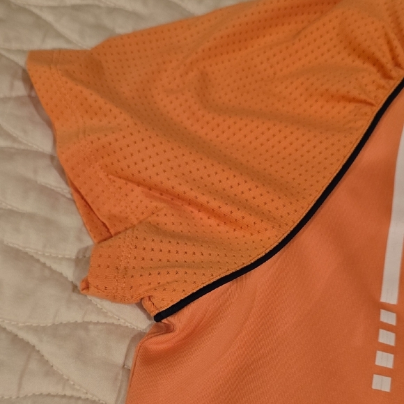 Adidas Orange Sleeveless Polo Jersey - Picture 2 of 13